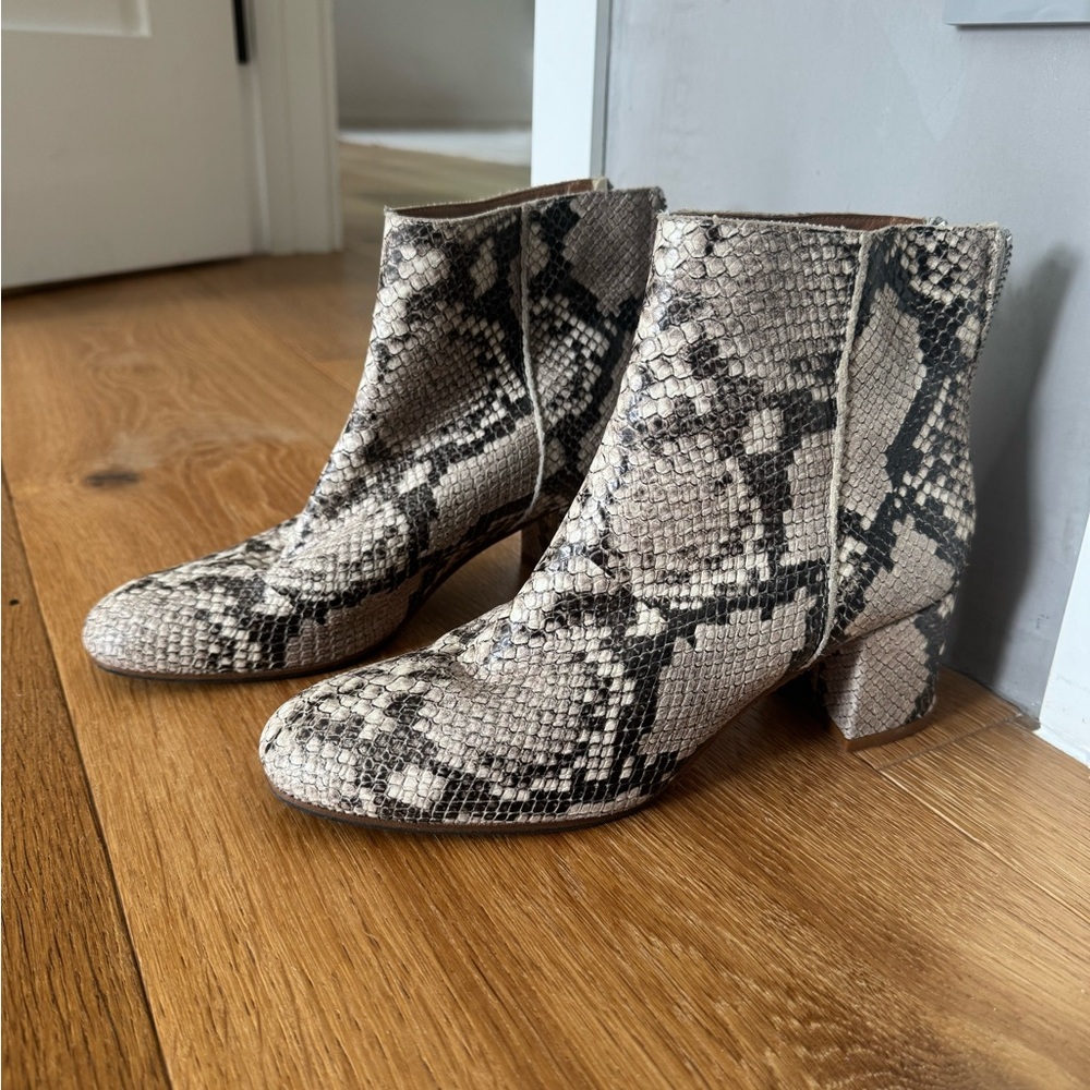 ATP Atelier Snakeskin Boots Size 6